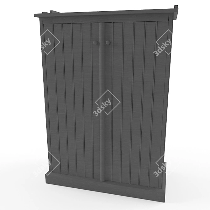 Spacious Storage Solution 3D model image 1