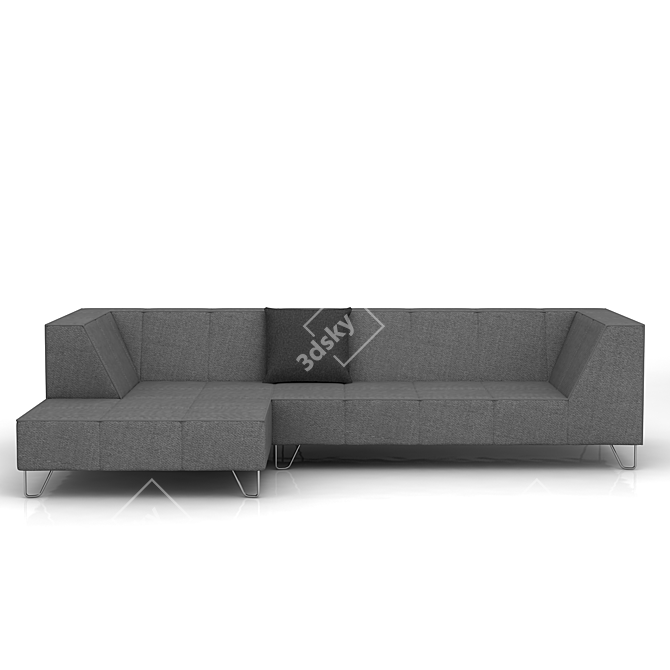 Sleek and Stylish BoConcept Milo Sofa 3D model image 1