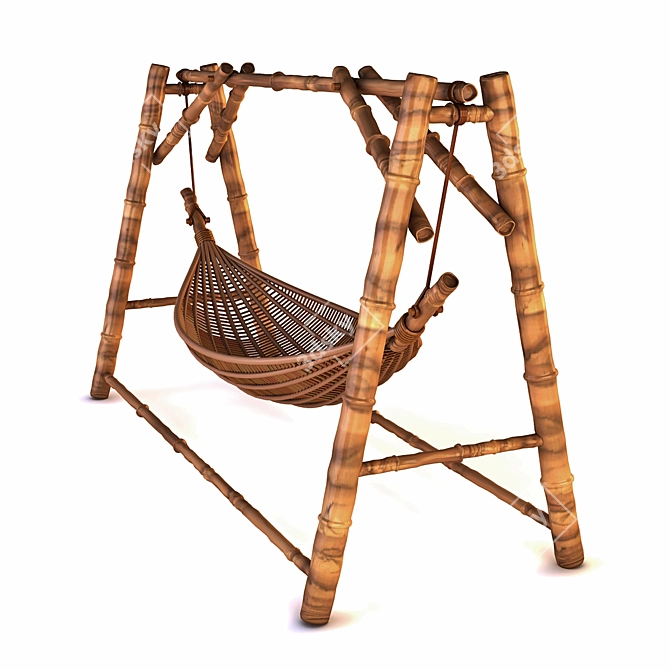 Cozy Retreat Hammock 3D model image 1