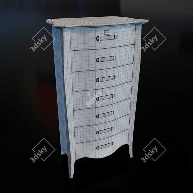 Gianfranco Ferre ROGER Storage Cabinet 3D model image 3