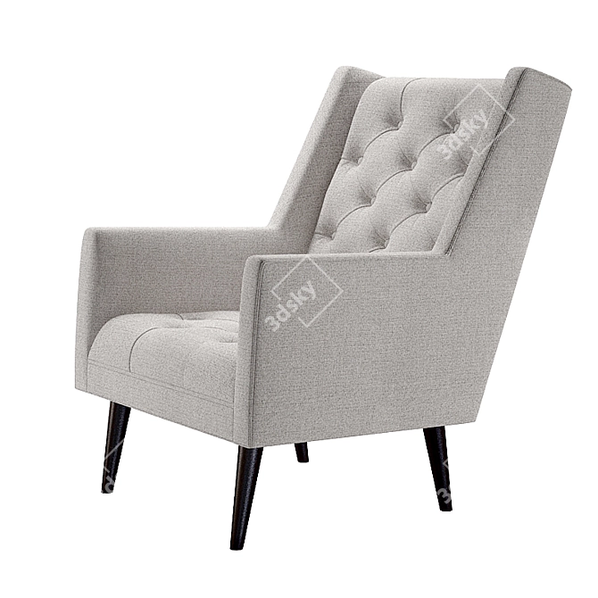 Elegant Barlette Chair: Classic Comfort 3D model image 2