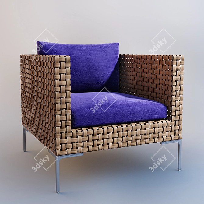 Modern Outdoor Armchair: B&B Italia 3D model image 1