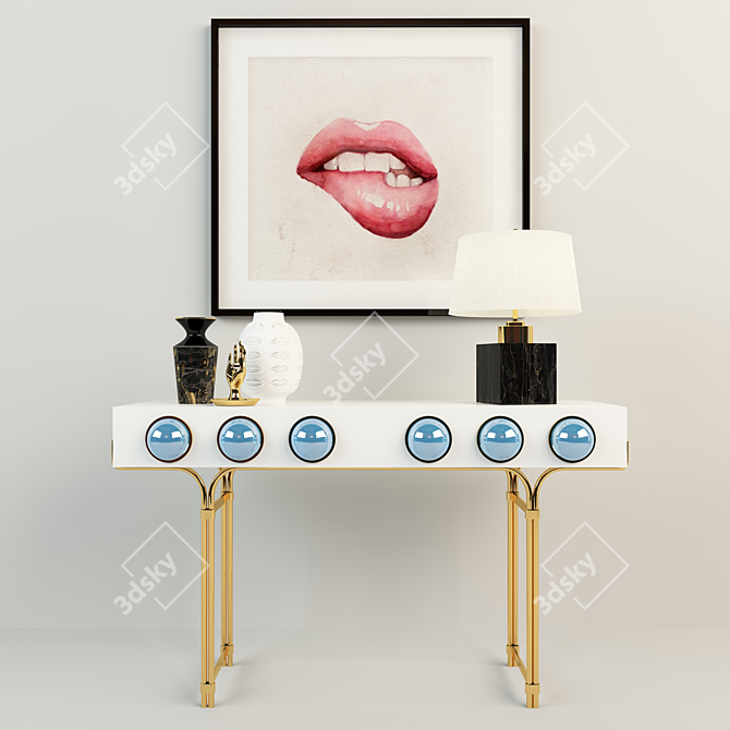 Elegant Décor Set for Statement Living 3D model image 1