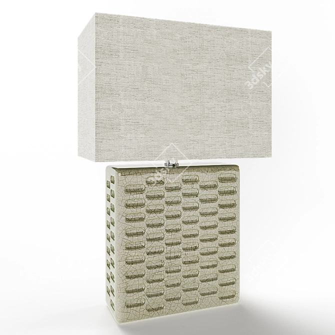 Modern Ceramic Bowen Table Lamp 3D model image 1