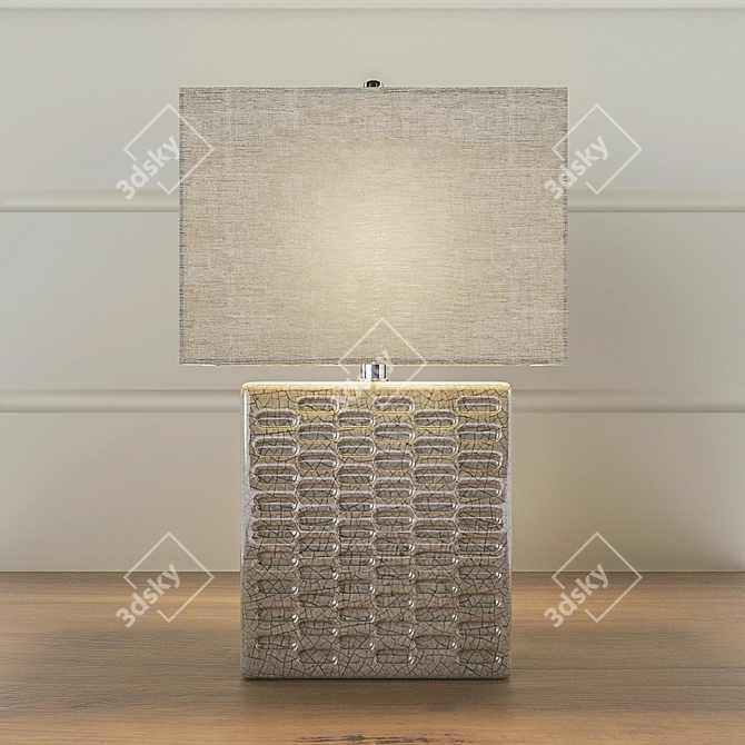 Modern Ceramic Bowen Table Lamp 3D model image 3