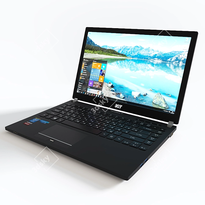 Acer Travelmate P645 Notebook 3D model image 2