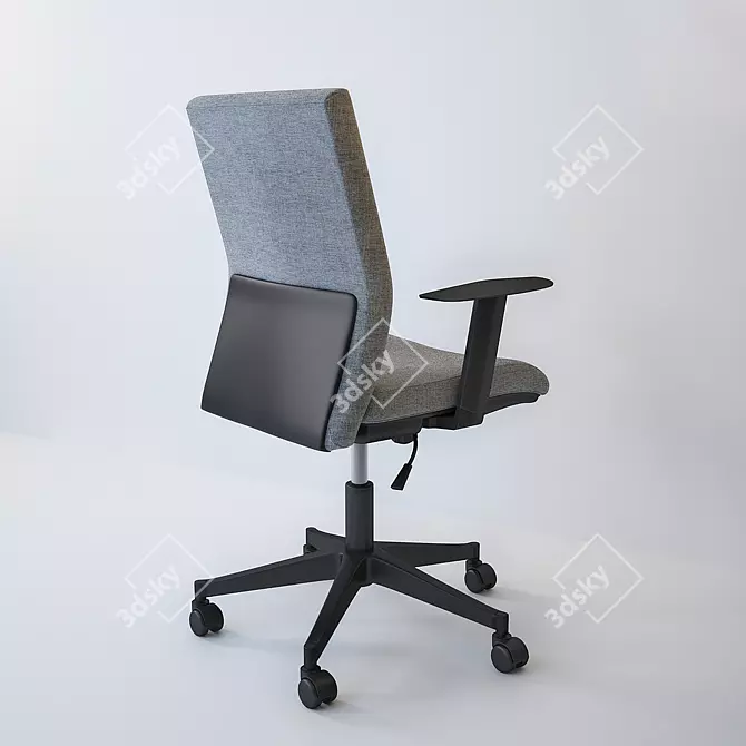 Cube Back Support Office Chair 3D model image 2