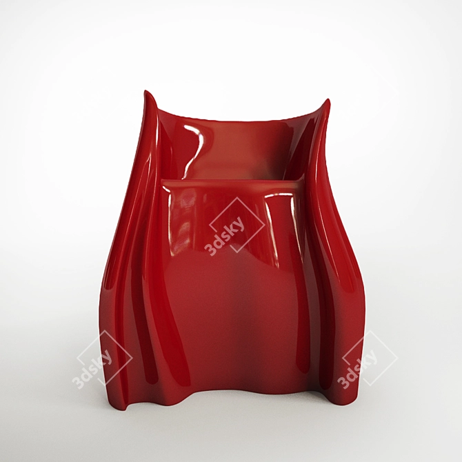 Fashion-inspired Bar Stool: The Skirt Stool 3D model image 2