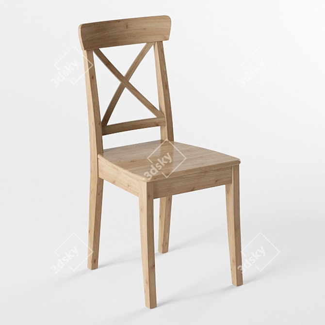 Sleek and sturdy IKEA Ingolf 3D model image 1