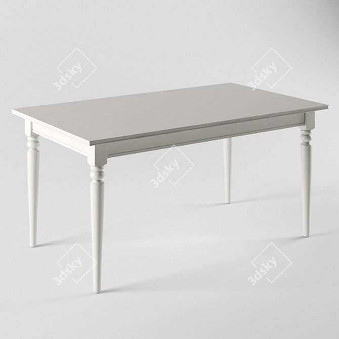 Elegant Ingatorp Dining Table 3D model image 1