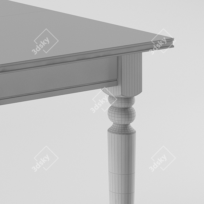 Elegant Ingatorp Dining Table 3D model image 3