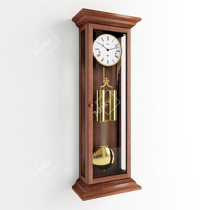 Hermle Highgate Wall Clock - Elegant Westminster Chime 3D model image 1