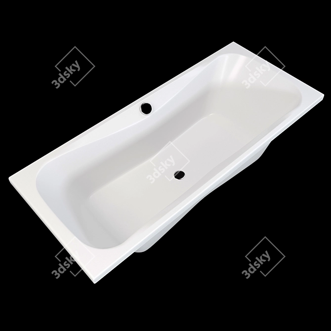 Luxurious Kaldewei Dyna Duo Bath 3D model image 1