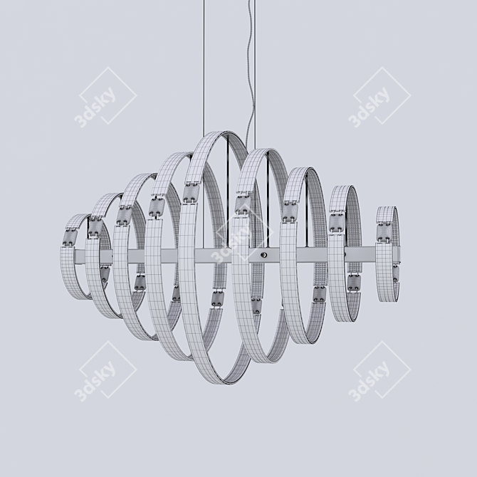 Luxury Ancona Chandelier 3D model image 2