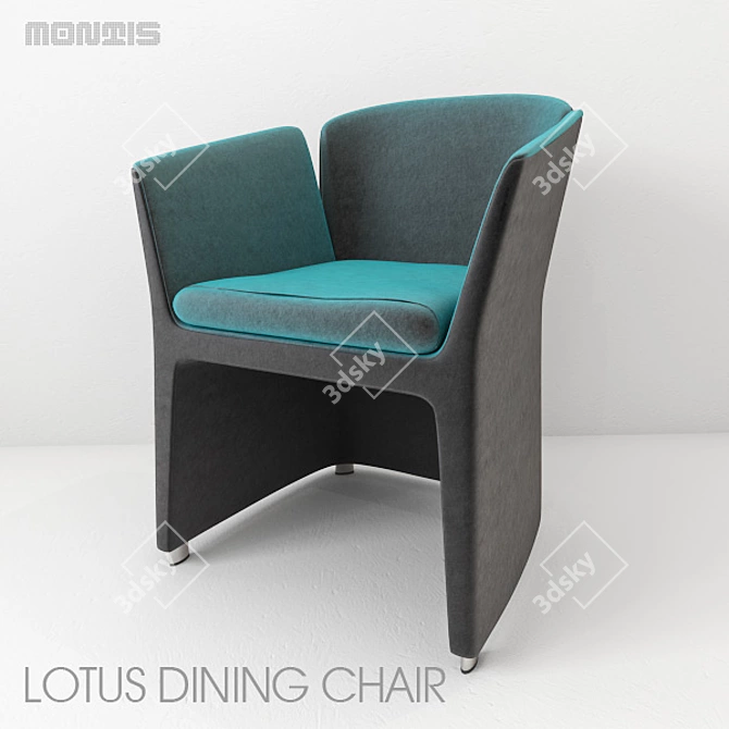 Elegant LOTUS Dining Chair: Montis Beauty 3D model image 1