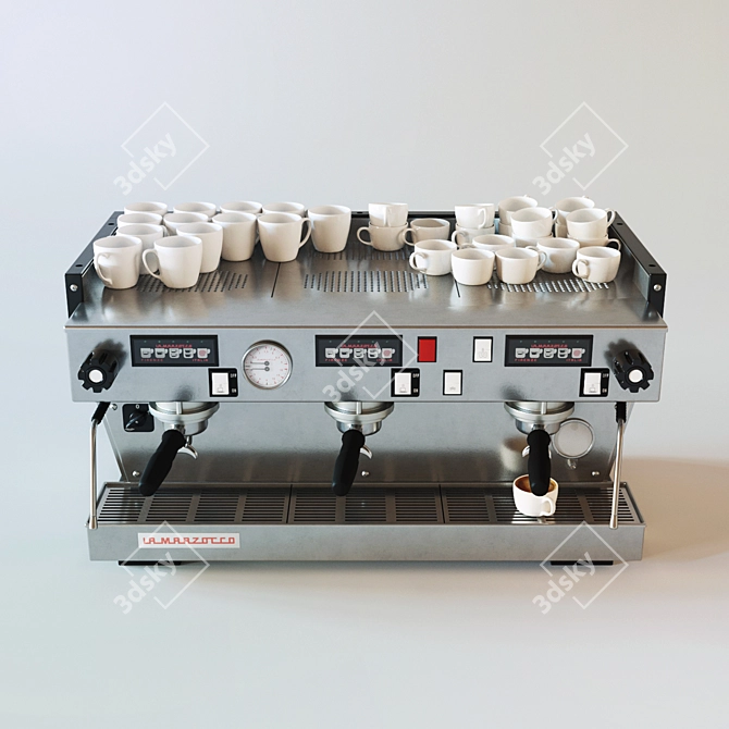 La Marzocco Linea Classic 3-Group Espresso Machine 3D model image 3