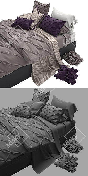 Versatile Bedclothes for Every Interior. 3D model image 3