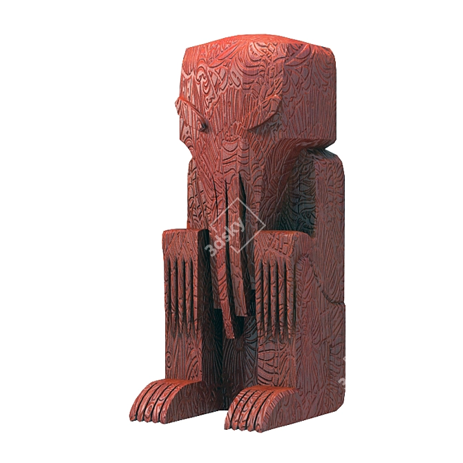 Cthulhu Statue: Lovecraftian Mythos Sculpture 3D model image 1