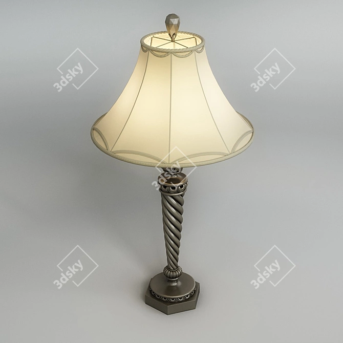 Elegant Classic Table Lamp 3D model image 3