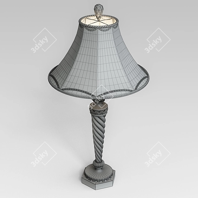 Elegant Classic Table Lamp 3D model image 2