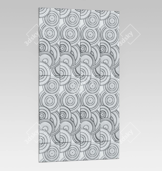 Art Deco Wall Panels 3D model image 2