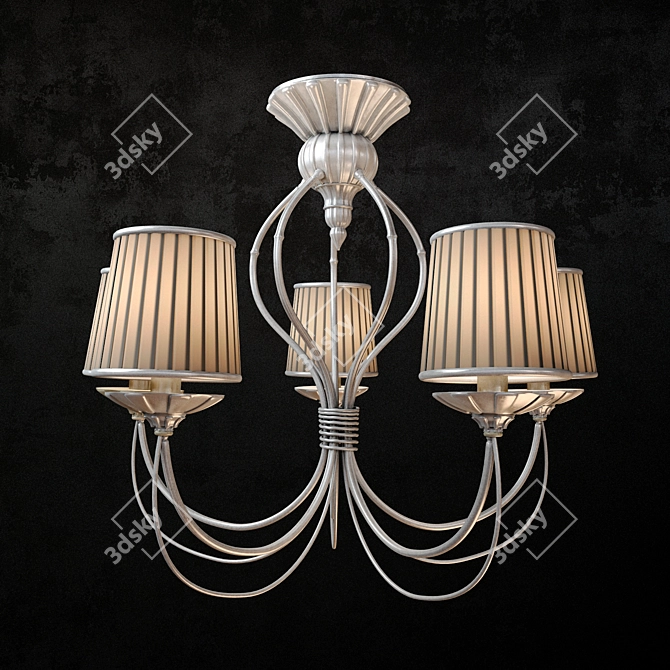 Elegant Classic Chandelier 3D model image 1