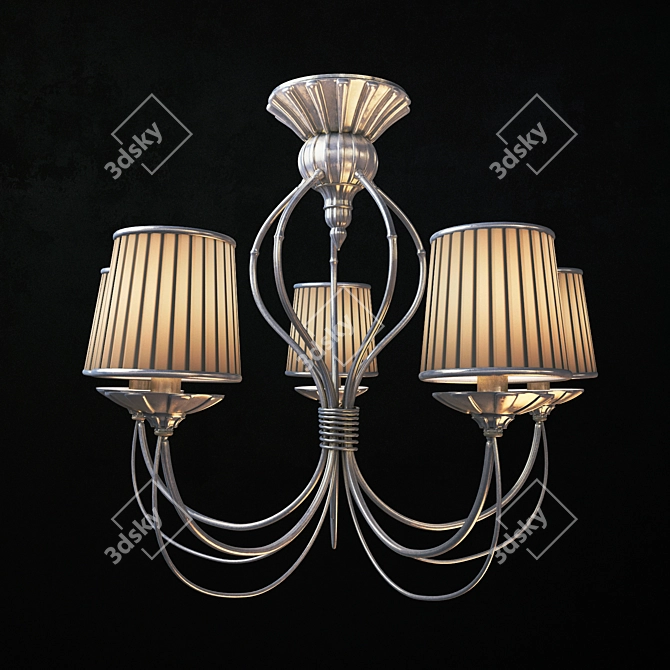 Elegant Classic Chandelier 3D model image 2