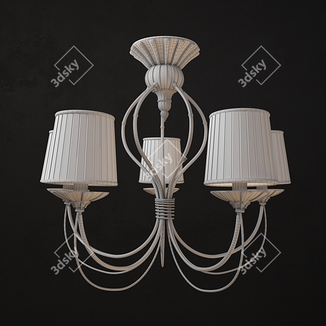 Elegant Classic Chandelier 3D model image 3