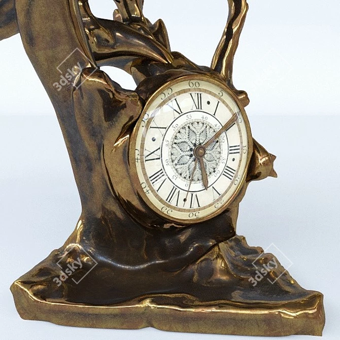 Majestic Eagle Timepiece 3D model image 2