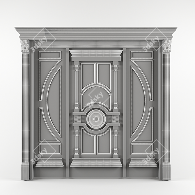 Customizable Entrance Door (Hardware Not Included) 3D model image 3