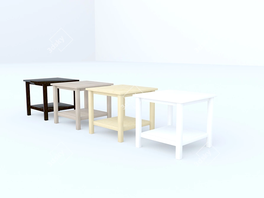 Ikea Hemnes: Versatile Sofa Side Table 3D model image 2