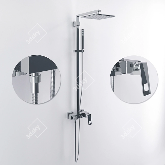 Ultimate Shower Experience: Grohe Cube 230 3D model image 1