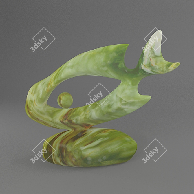 Decorative Fish Figurines 3D model image 2