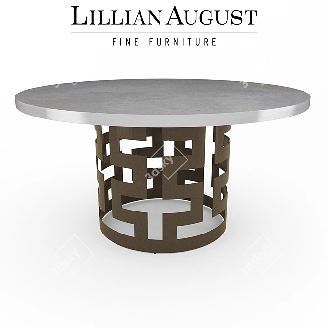 Ancient and Modern Mix: Belgrave Dining Table 3D model image 1