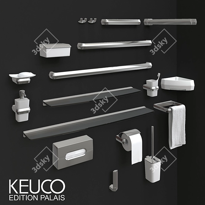 Exquisite Keuco Palais Accessories 3D model image 1