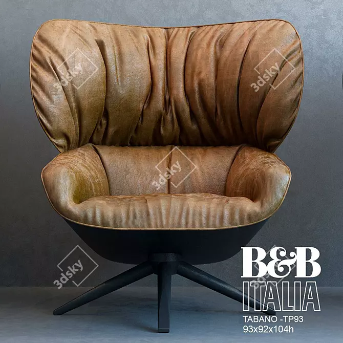 Cozy Elegance: B&B Armchair TP-93 3D model image 1