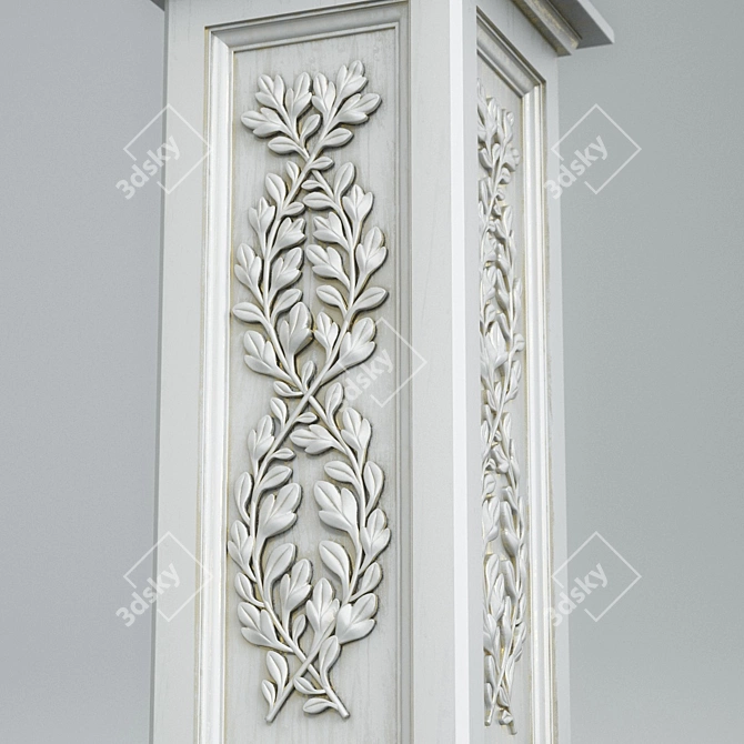Classic Pedestal Vase: Timeless Elegance 3D model image 2
