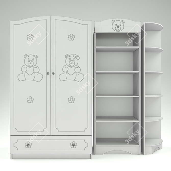 Walter Baby Furniture Collection 3D model image 2