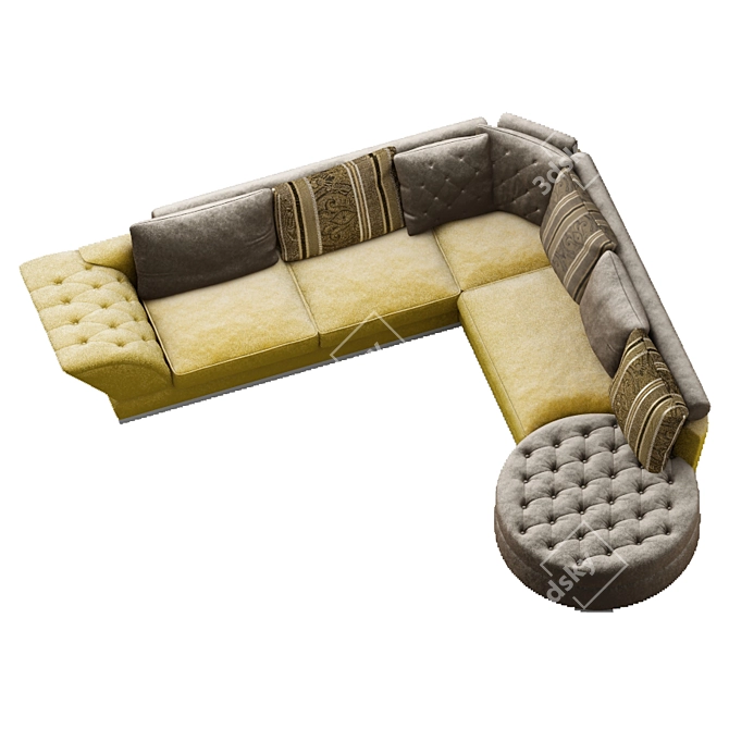 Modern Corner Sofa 3D model image 2