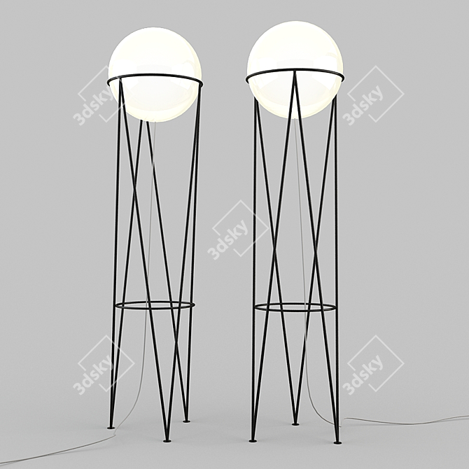 Contemporary Floor Lamp 3D model image 1