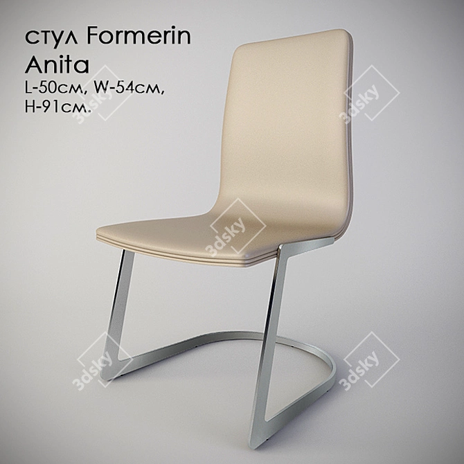 Elegant Formerin Anita Chair 3D model image 1