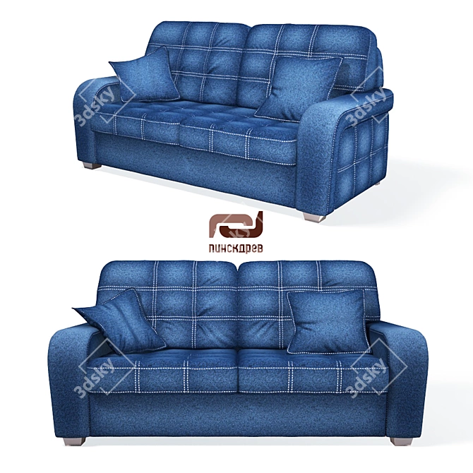 Eden Sofa: Striking Elegance for Any Space 3D model image 2