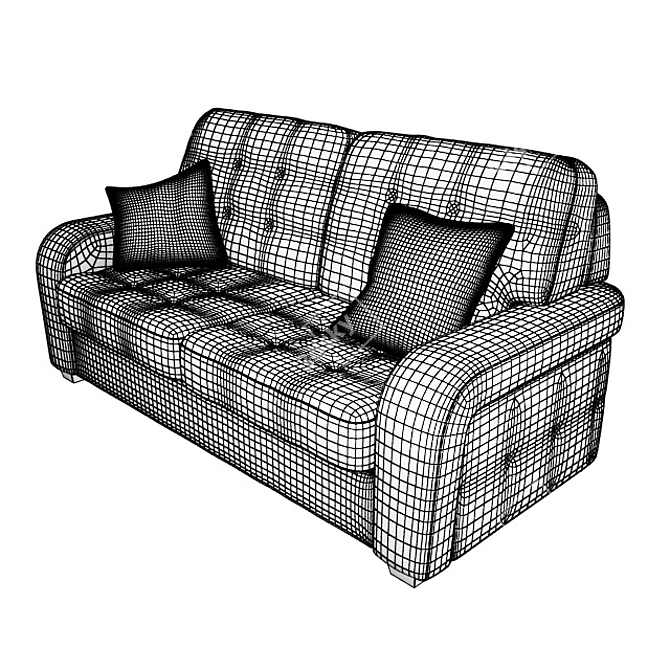 Eden Sofa: Striking Elegance for Any Space 3D model image 3