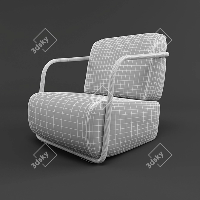 2001 Thonet Armchair by Christian Werner (2016) 3D model image 2