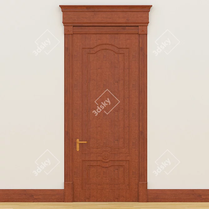 Elegant Author Door: Classic 900h2300 3D model image 1