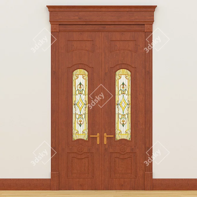 Elegance Classic Door 3D model image 1