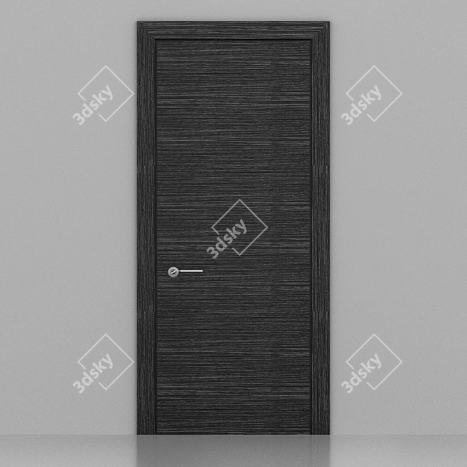 Modern 800x2100 Door 3D model image 1