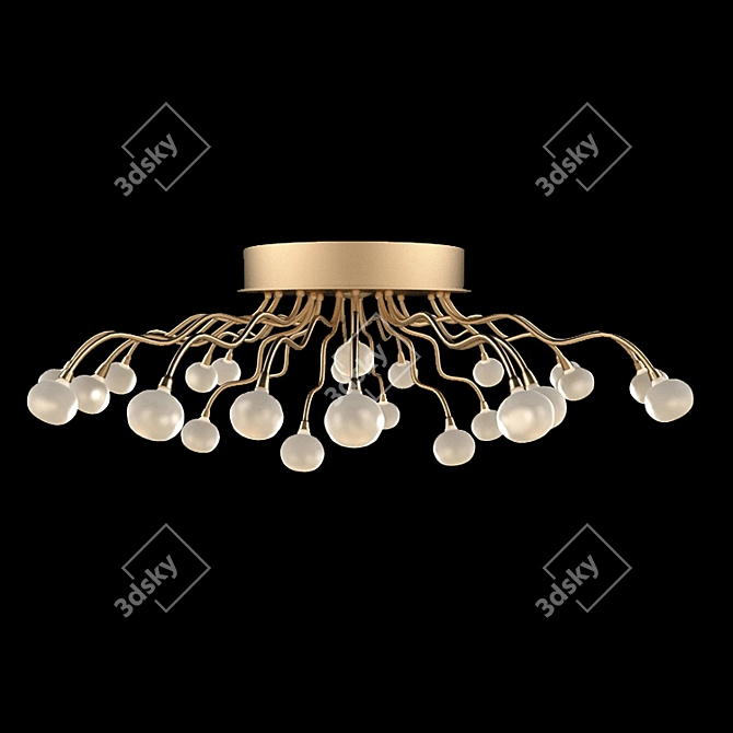 Elegant 25-Light Chandelier 3D model image 2