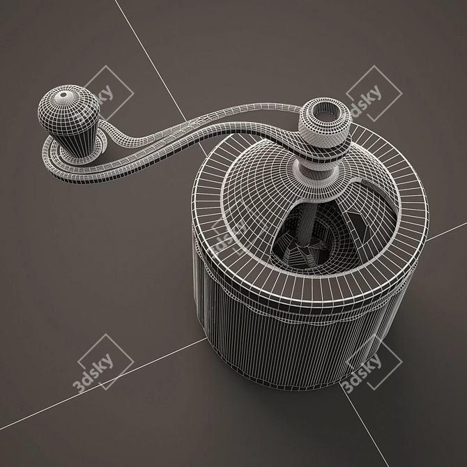 Precision Coffee Mill 3D model image 3