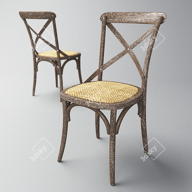 195 Model LoftDesign Chair 3D model image 1